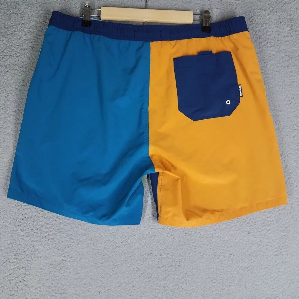 Bonobos Swim Trunks Shorts Adult XL Lined Colorblock Beach Summer Casual Pull On